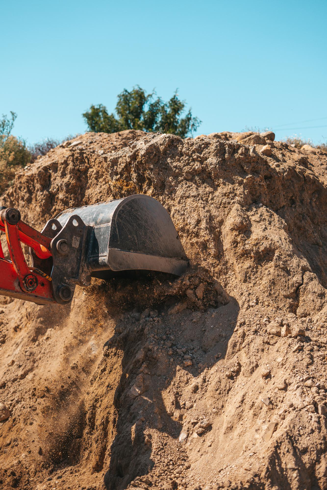 Escavação e compactação